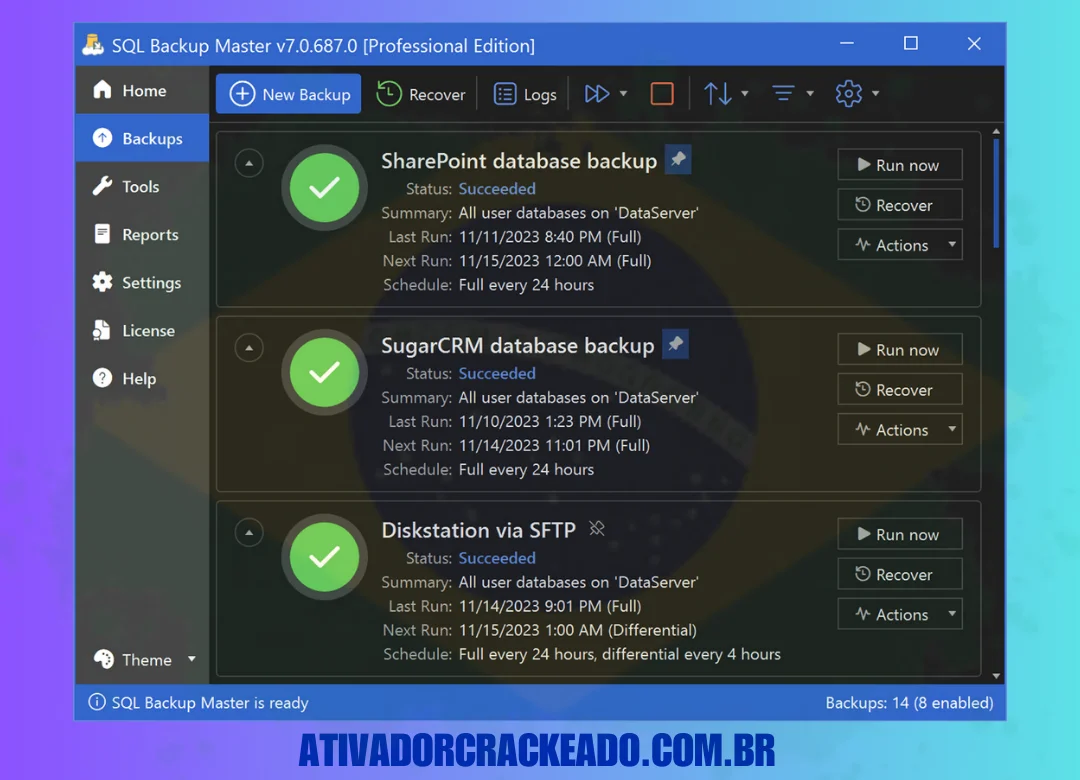 Como usar o SQL Backup Master Crackeado