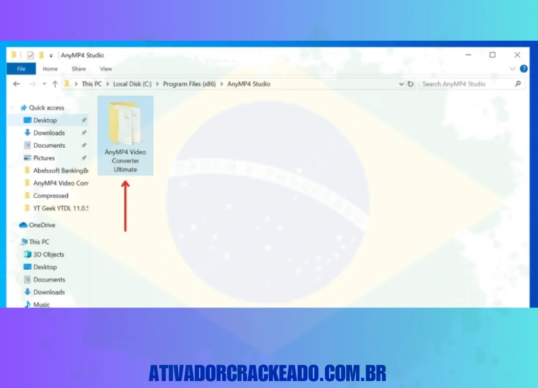Em seguida, abra a pasta AnyMP4 Video Converter Ultimate.