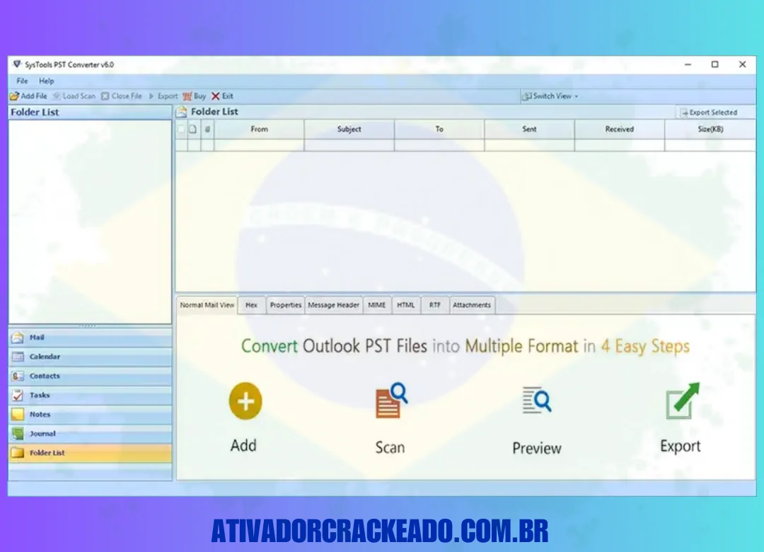 Em um computador Windows, instale e execute a ferramenta de conversão do SysTools Outlook.