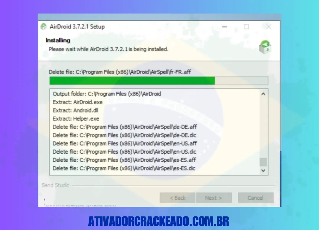 Instalando o AirDroid Remote Support, então reserve um tempo.