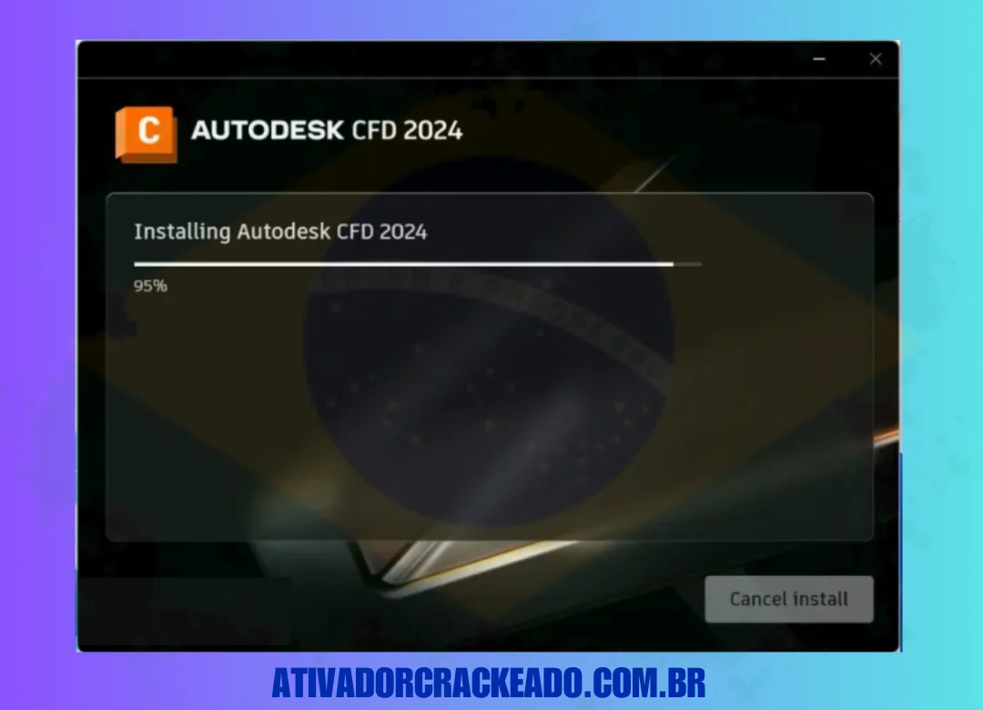 Instalando o AutoDesk CFD Ultimate versão completa, aguarde alguns instantes.