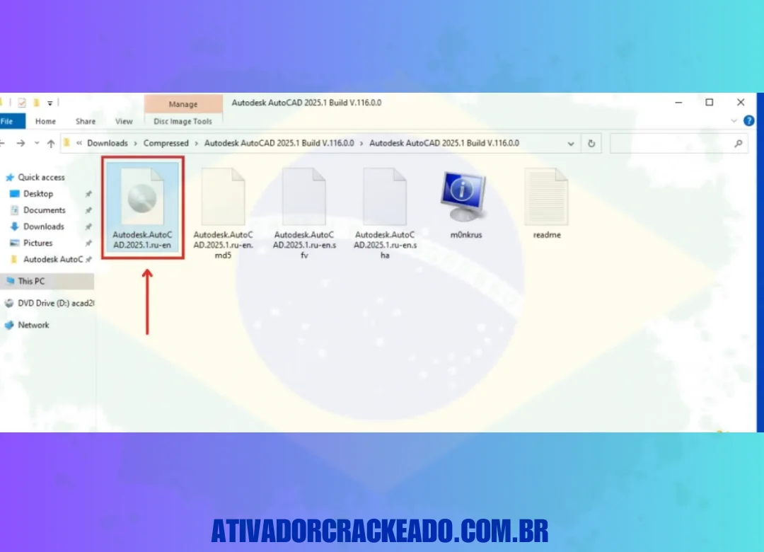 Primeiro, extraia o arquivo RAR principal usando o WinRAR, e depois disso monte o ISO.