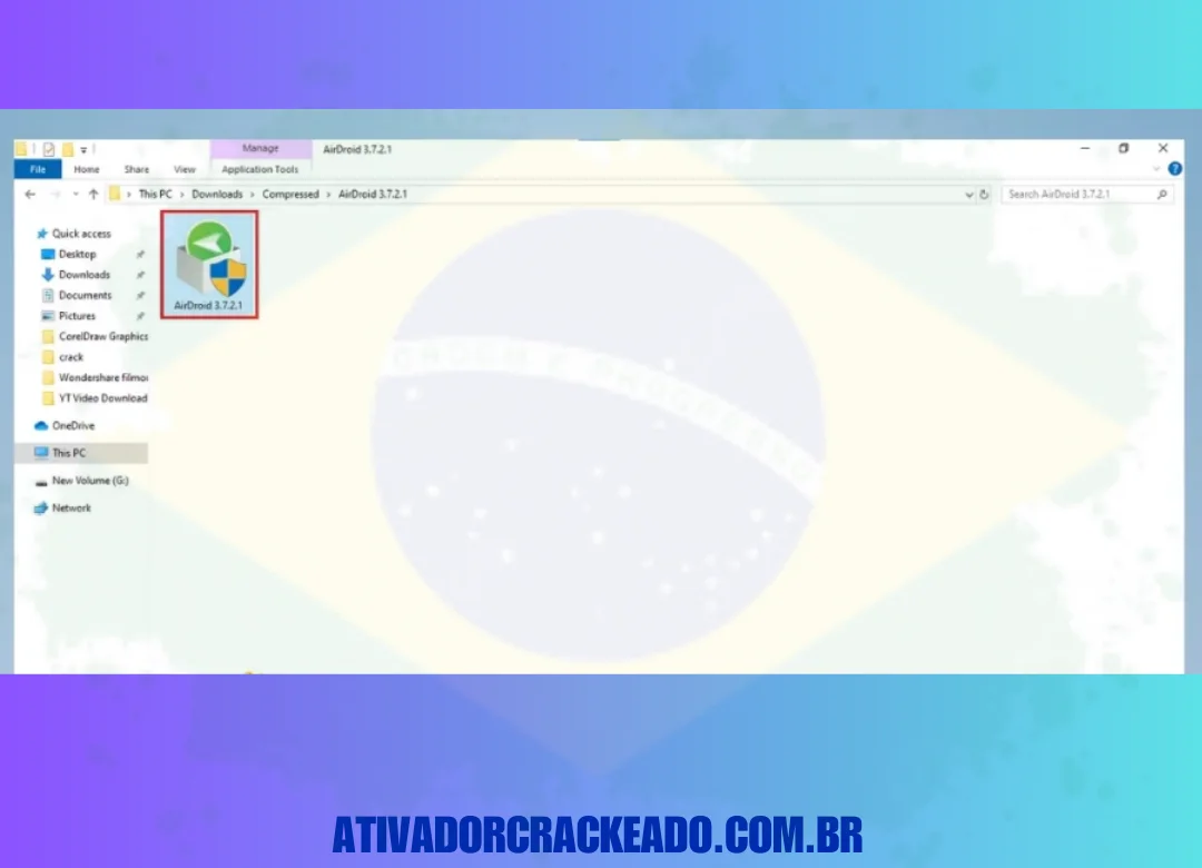 Primeiro, extraia o arquivo RAR principal usando o WinRAR e, em seguida, execute a instalação do programa.