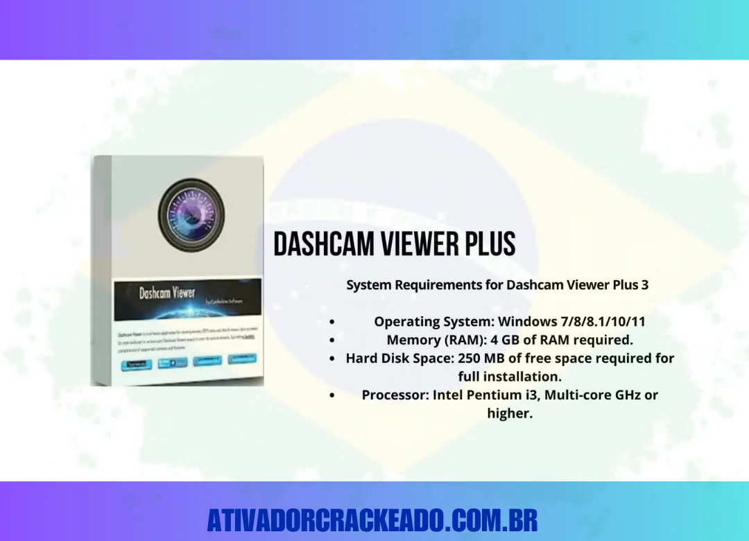 Principais recursos do Dashcam Viewer Plus Crackeado