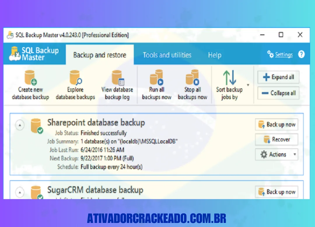 Principais recursos do SQL Backup Master Crackeado (1)