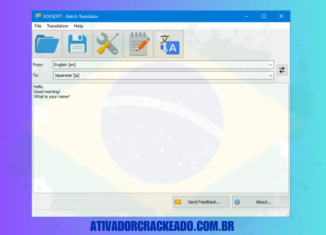 Principais recursos do VovSoft Batch Translator Crackeado