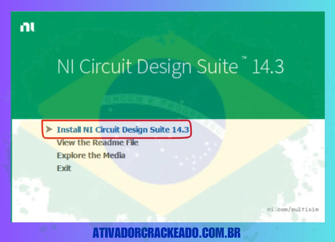 Monte o ISO após extrair o arquivo baixado. Selecione a opção de instalação após executar o arquivo autoplay.exe.