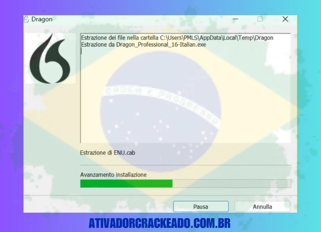 Extraia o arquivo baixado, desligue a internet e execute a instalação como administrador.