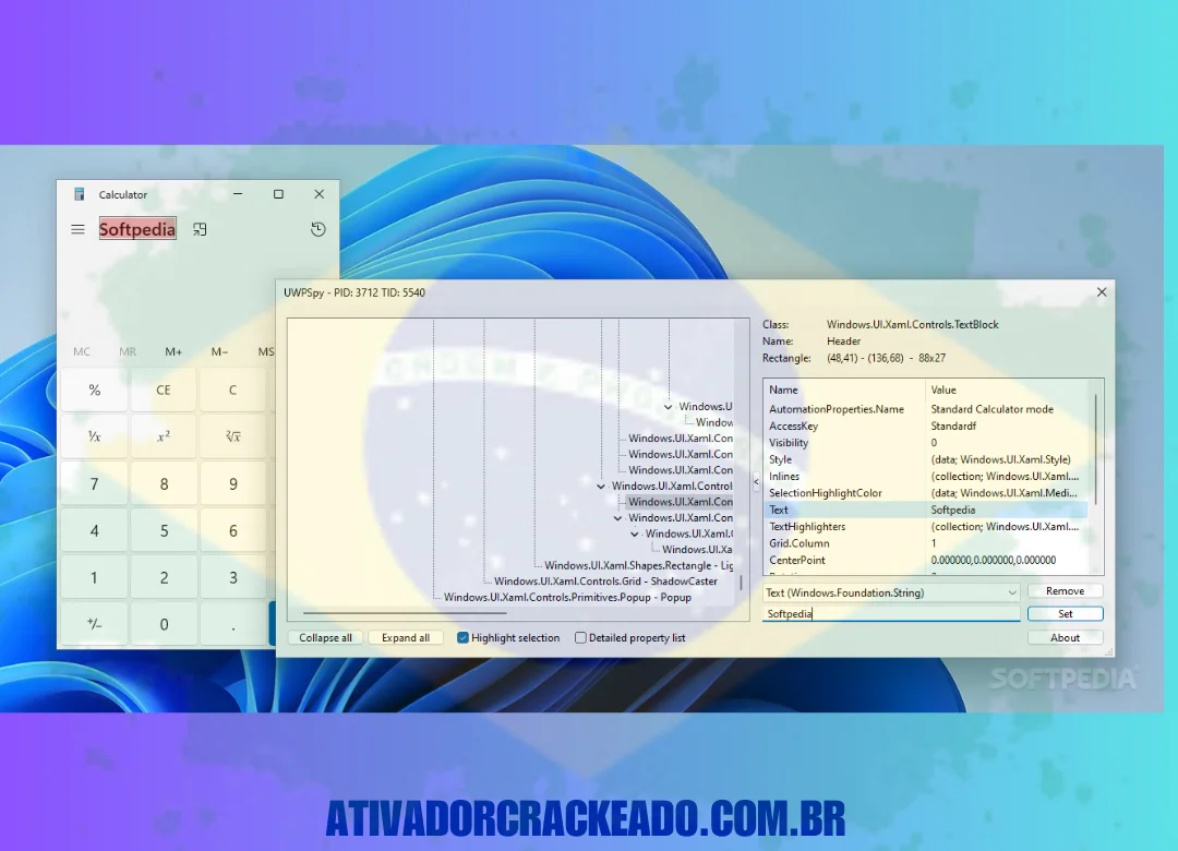 Principais recursos do UWPSpy Crackeado