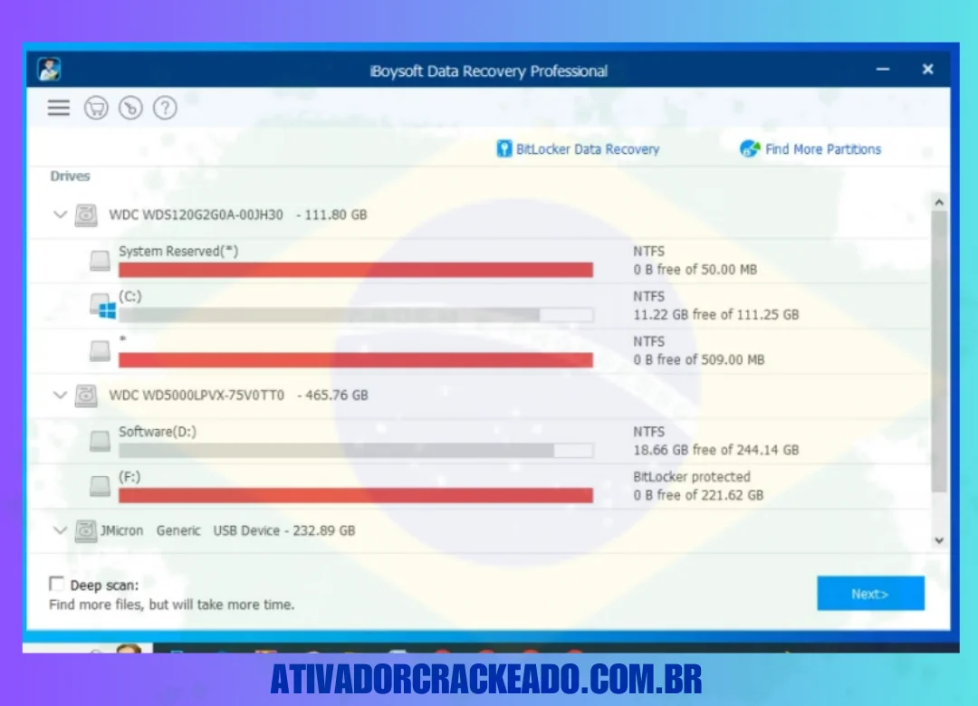 Agora você pode usar o Iboysoft Data Recovery versão completa gratuitamente.