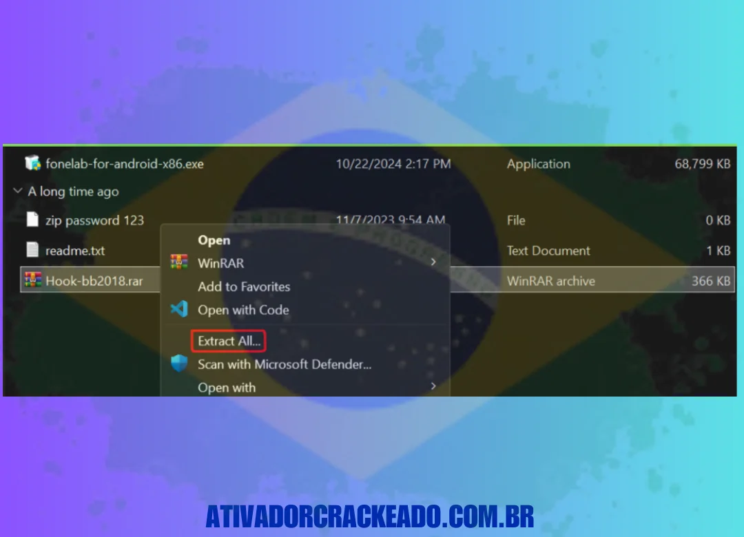 Após a instalação terminar, copie ambos os arquivos DLL e extraia o Hook.