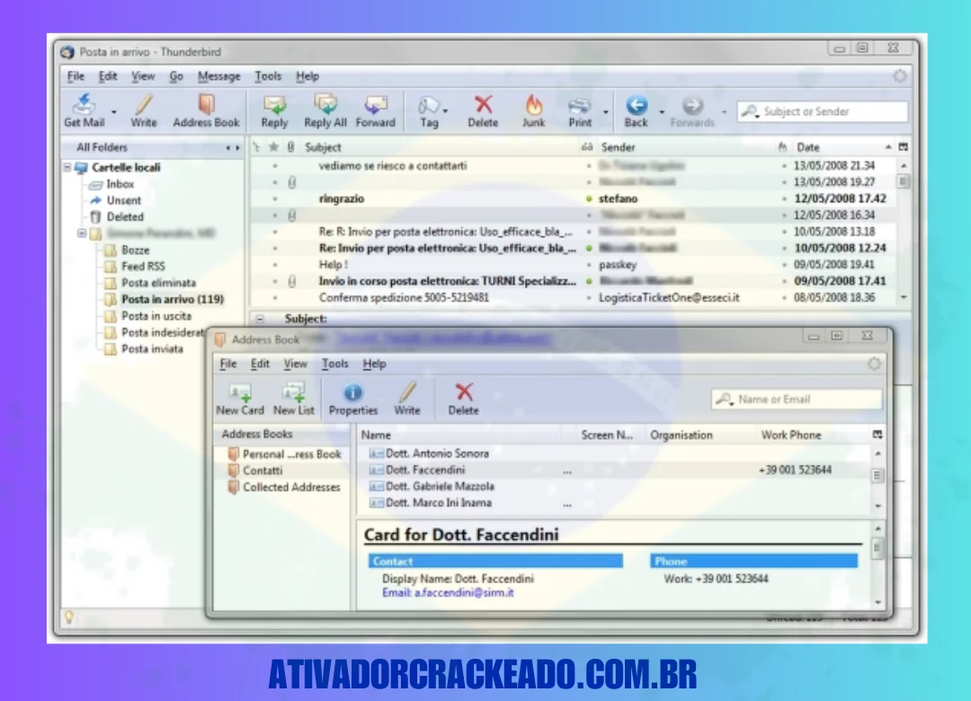 Até as crianças podem usar o Mozilla Thunderbird Crackeado facilidade