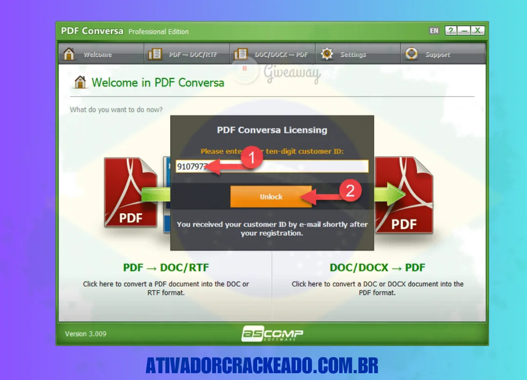 Como instalar o PDF Conversa Professional Crackeado