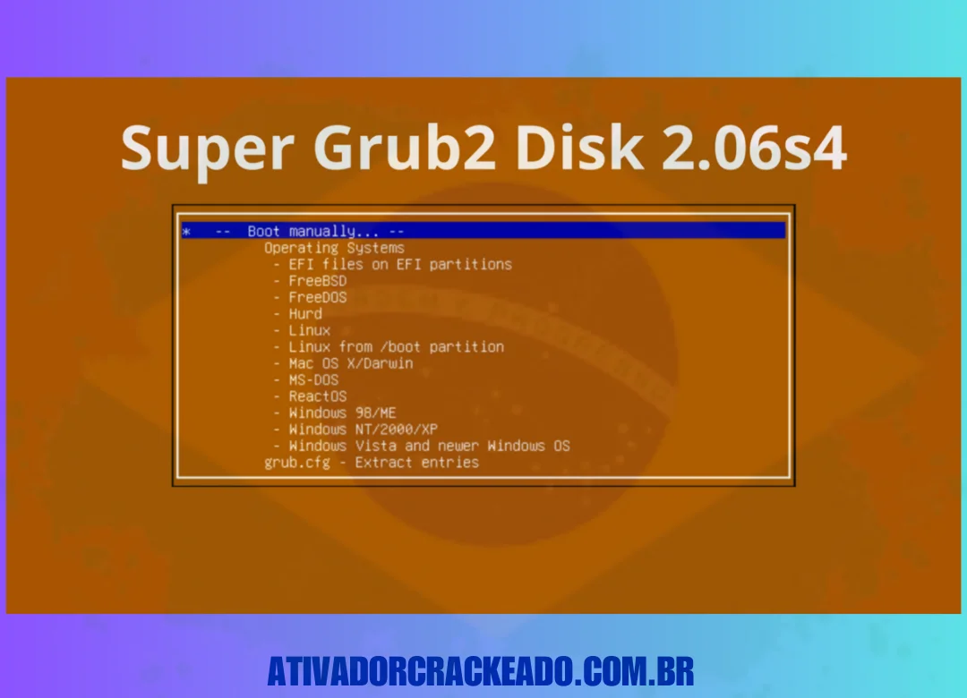 Como usar o Super Grub2 Disk Crackeado