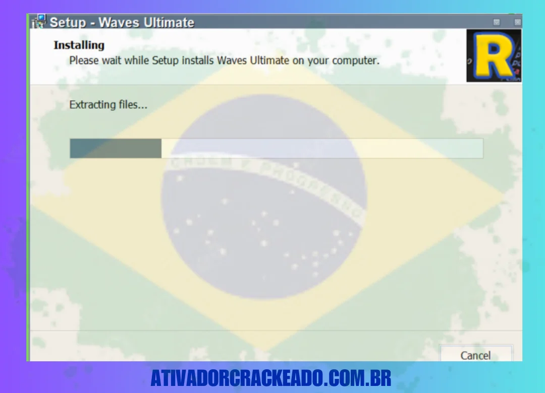 Execute a instalação como administrador após extraí-la.