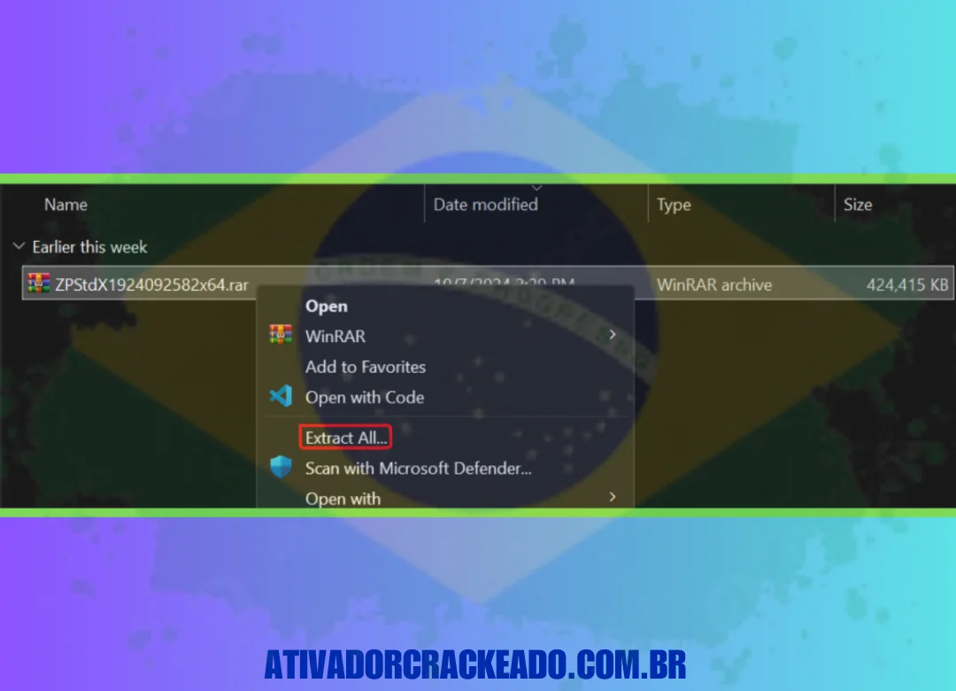 Execute a instalação como administrador, extraia o arquivo baixado e conclua a instalação no diretório padrão.