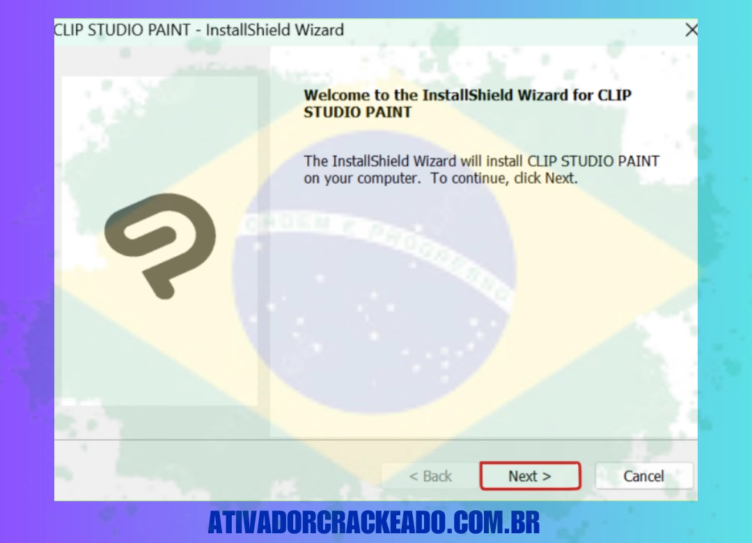 Extraia o arquivo baixado e execute CSP_300w_setup.exe como administrador. (1)