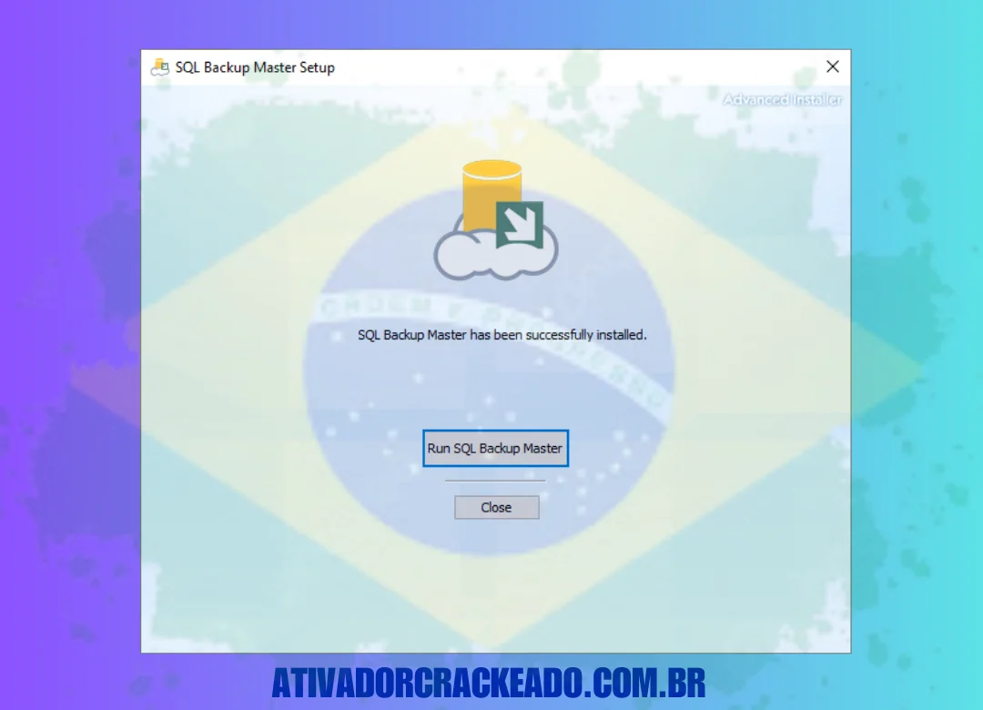 Instalação concluída, agora clique em Executar SQLBackup Master.