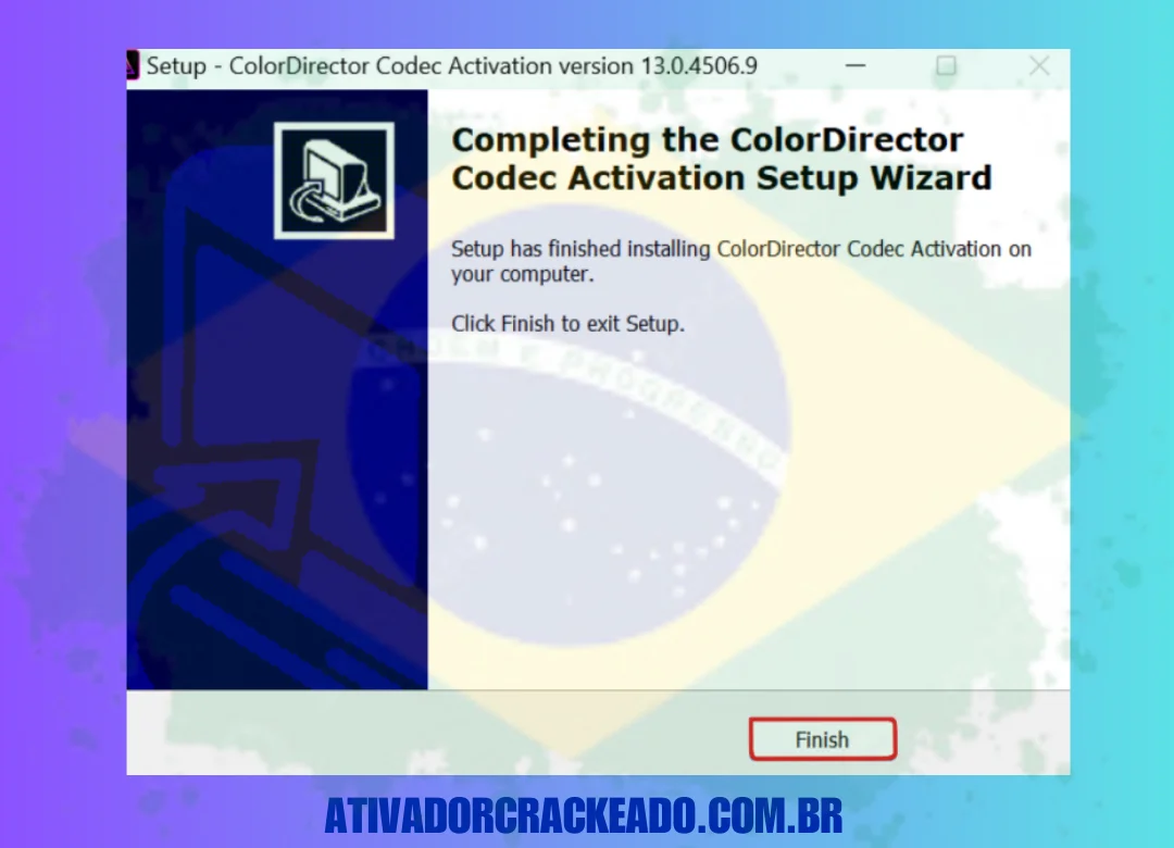 Instale o ativador no mesmo diretório do ColorDirector e execute-o como administrador.