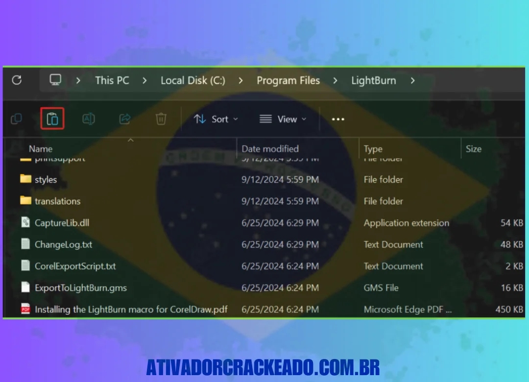 LightBurn_Loader.exe deve sempre ser usado para iniciar o programa para criar um atalho na área de trabalho.