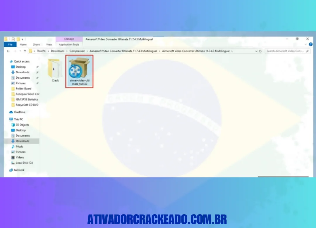 Primeiro, extraia o arquivo que você obteve do ativadorcrackeado.com.br a ajuda do WinRAR. Após extrair, execute a configuração do programa.