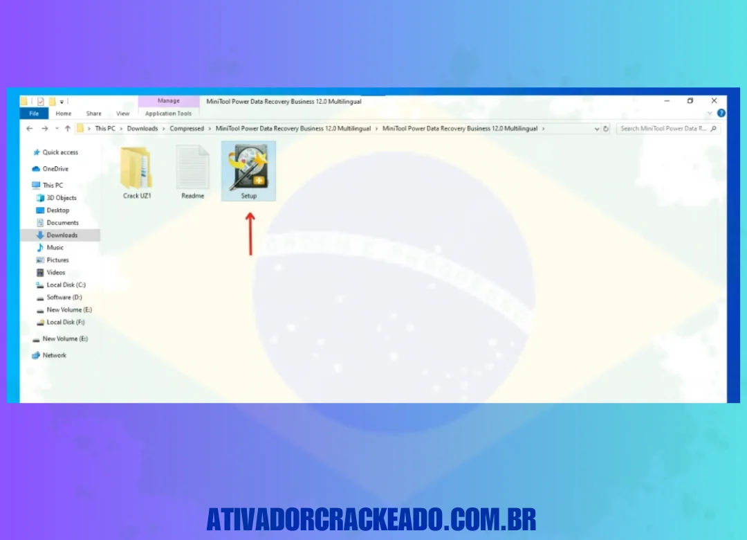 Primeiro, extraia o arquivo rar principal usando o WinRAR e, em seguida, execute o exe de configuração