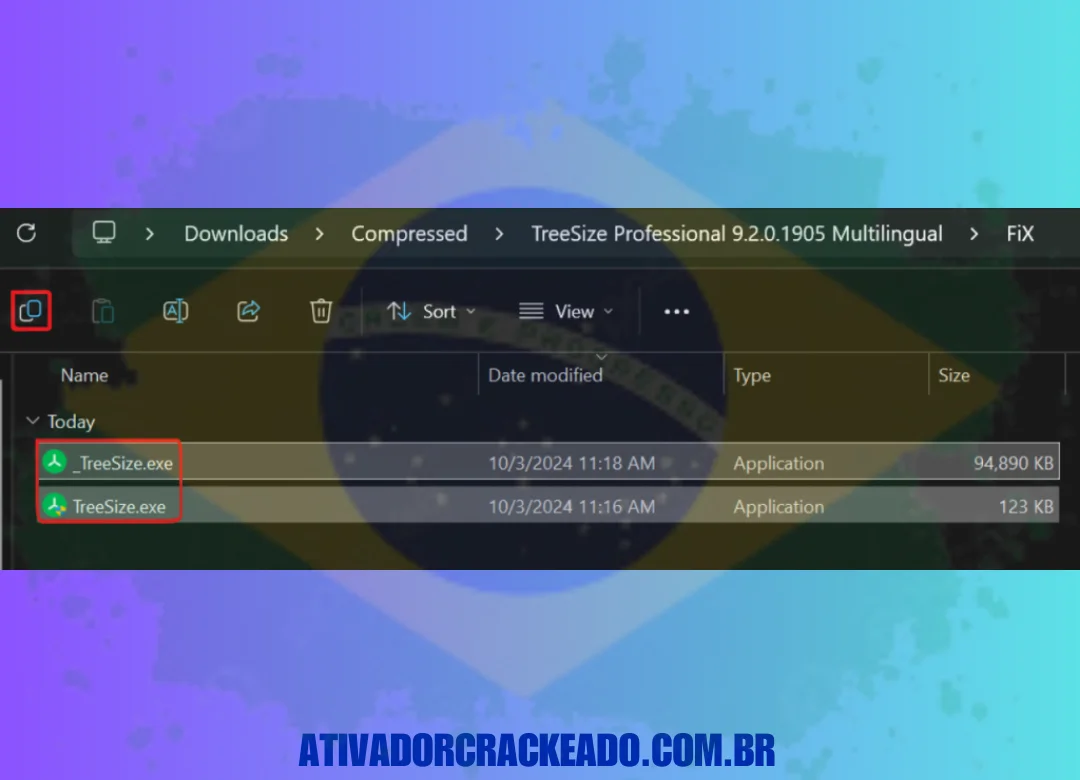 Substitua os arquivos originais no diretório de instalação por cópias dos arquivos