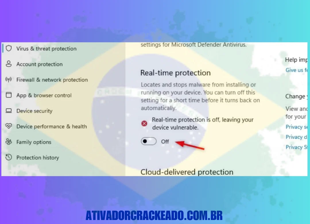 Use o URL fornecido para baixar o TurboTax e, em seguida, desative qualquer software antivírus instalado.