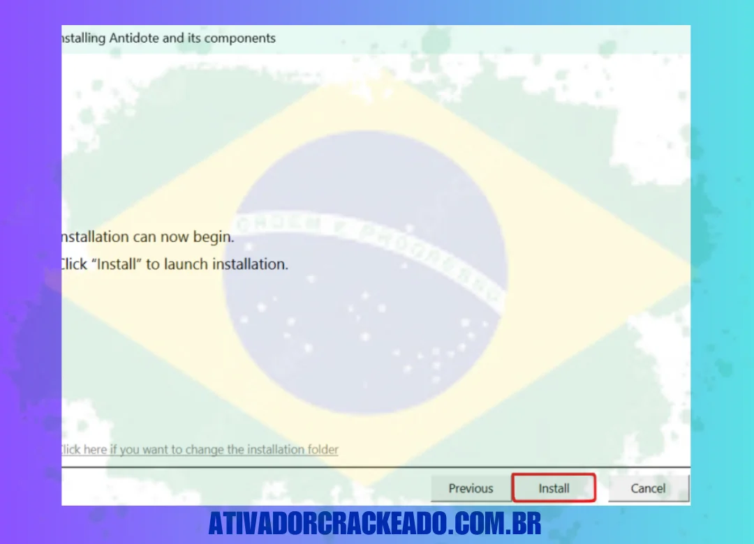 Extraia o arquivo baixado, execute a configuração e conclua a instalação.