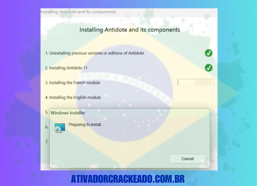 Extraia o arquivo baixado, execute a configuração e conclua a instalação.