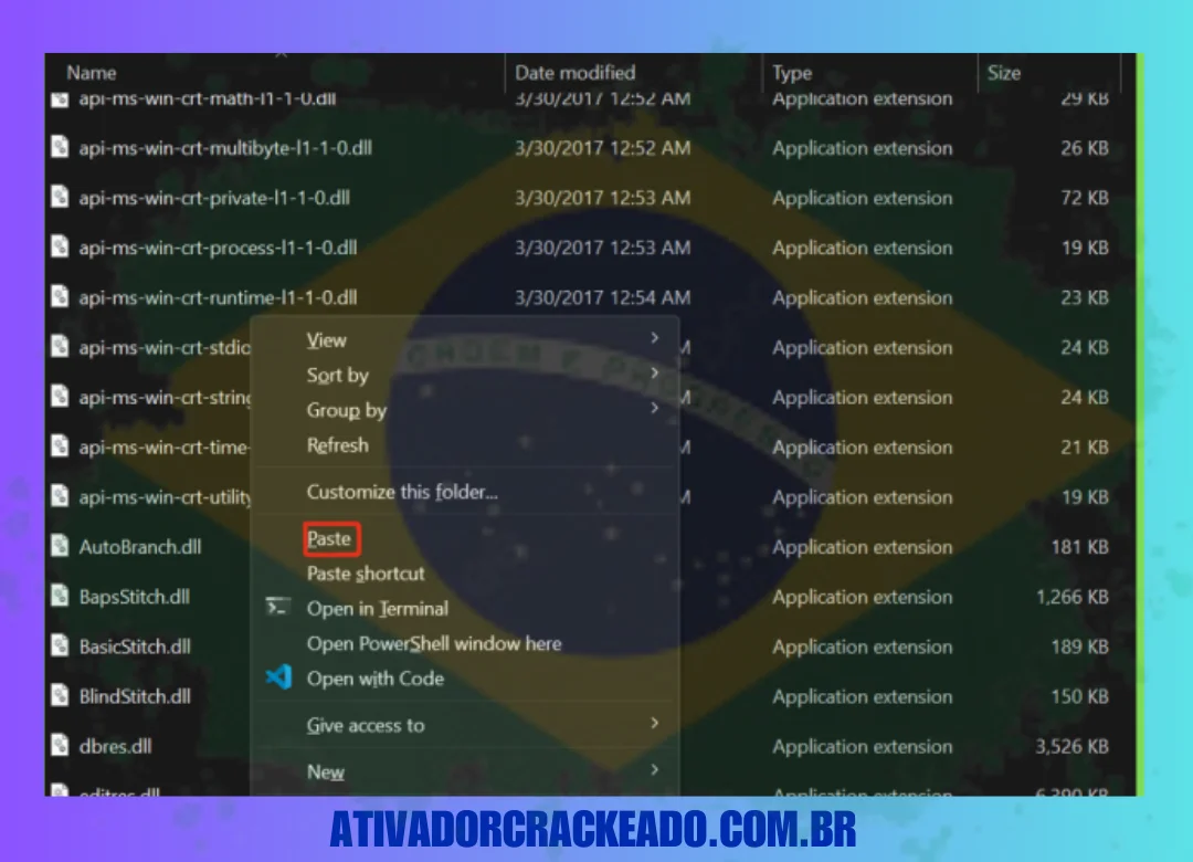 Abra a pasta crack, copie todos os arquivos e cole-os no diretório de instalação.