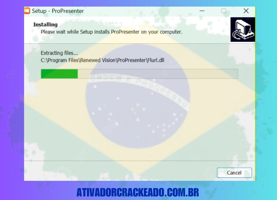 Aceite o contrato de licença, clique em Avançar, escolha o local onde deseja instalar 