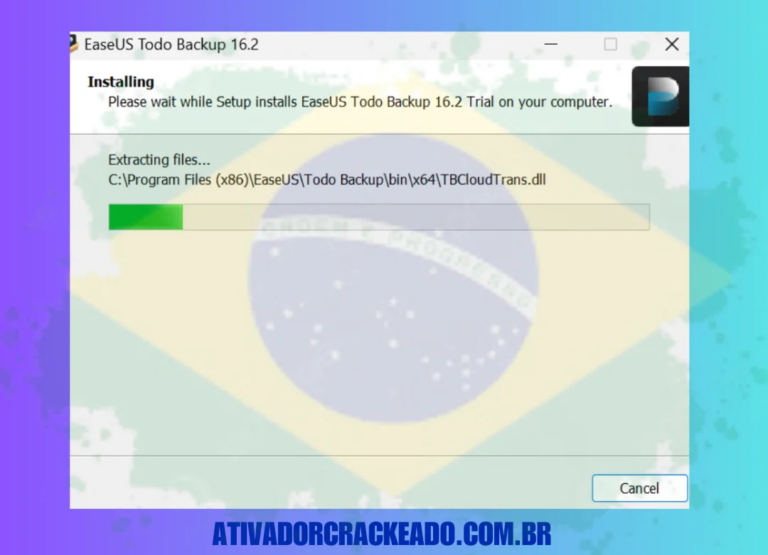 Aguarde a conclusão da instalação e clique em Concluir para fechar a configuração.