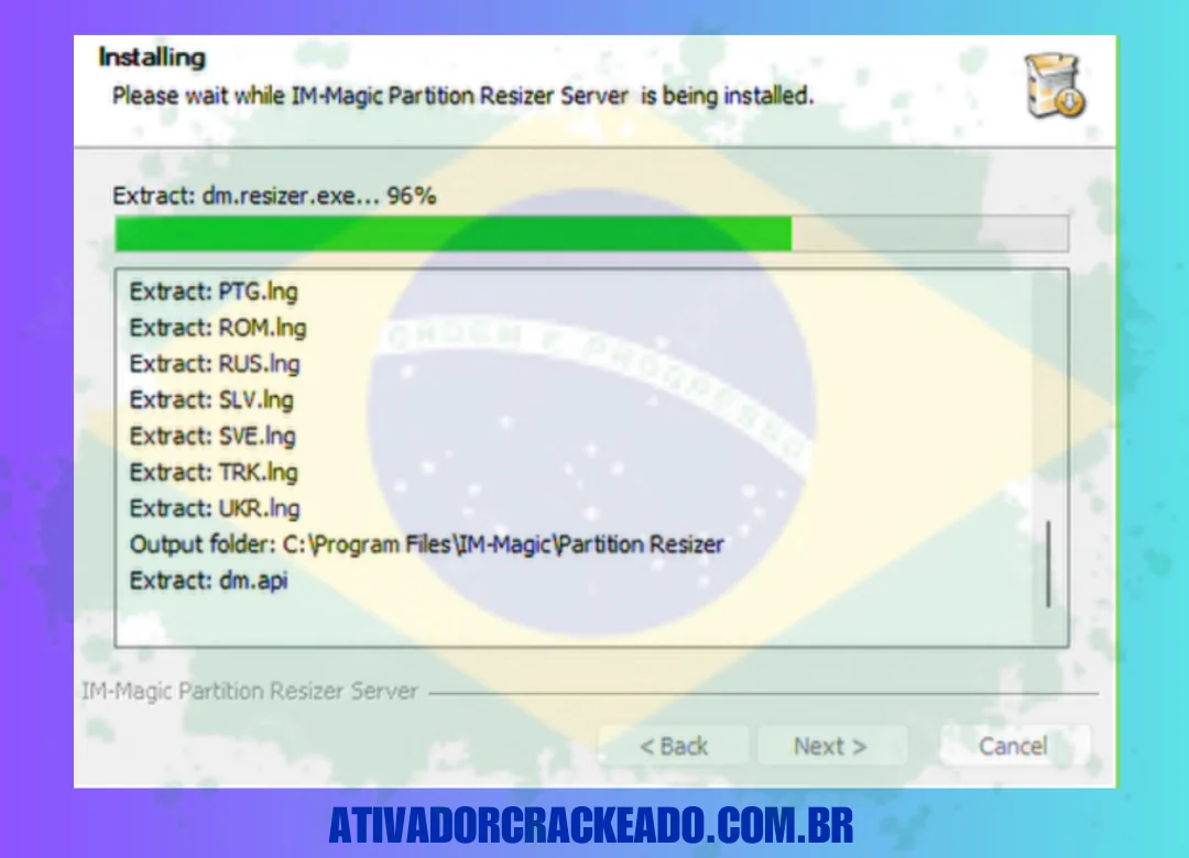 Aguarde a conclusão da instalação e finalize a instalação.