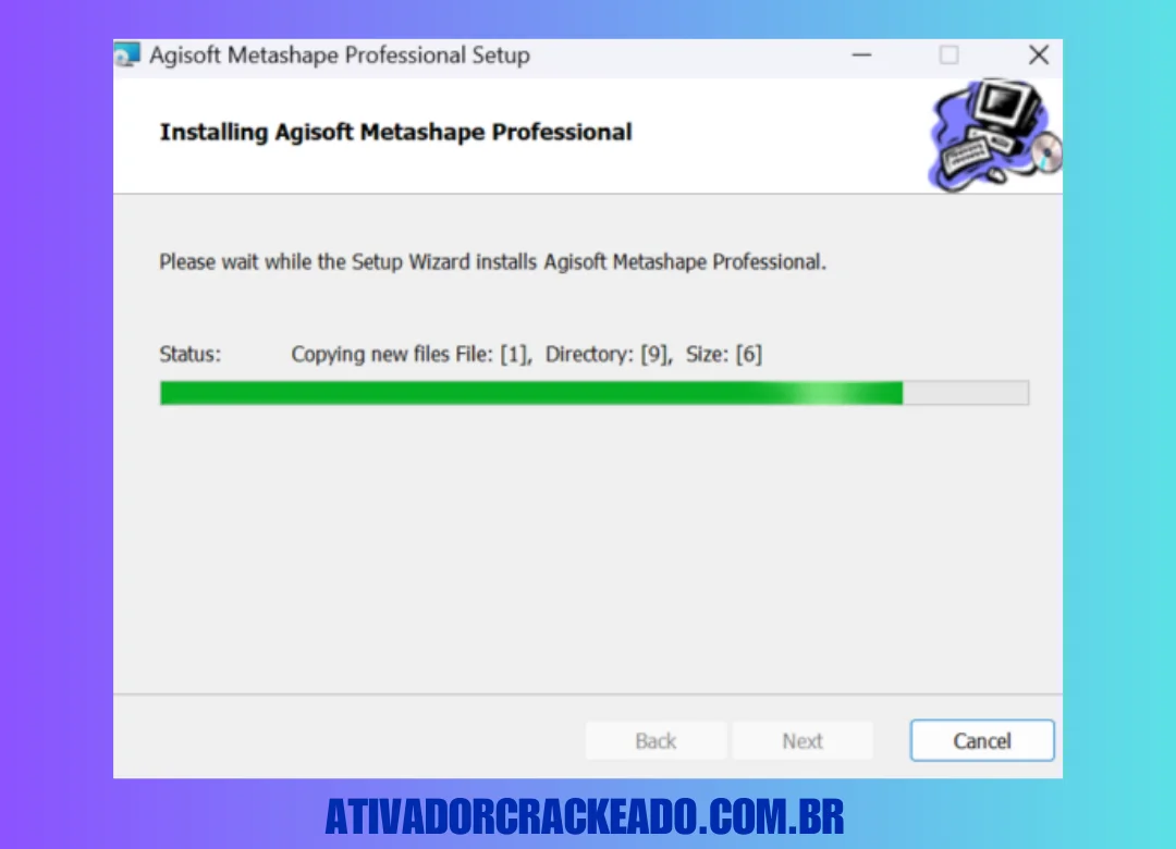 Aguarde a instalação terminar e feche a configuração clicando em Concluir.