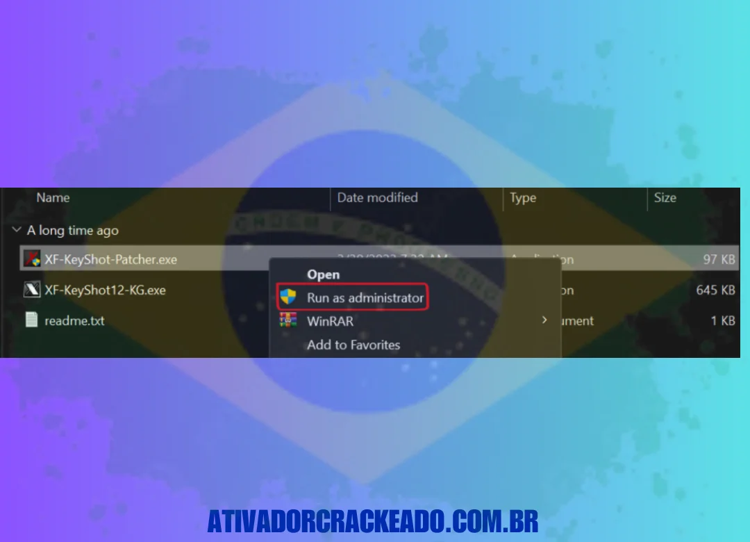 Após a conclusão da instalação, saia do instalador, abra a pasta Crack e extraia o arquivo XFORCE.rar.