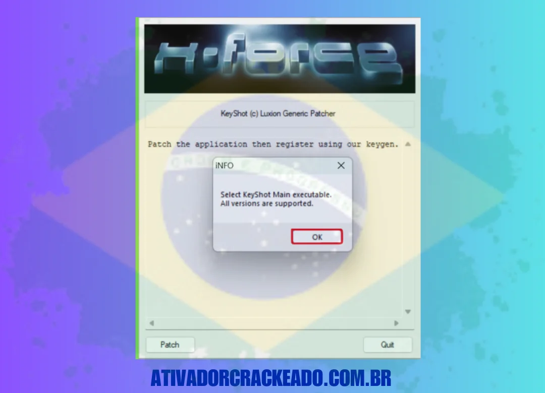 Após a conclusão da instalação, saia do instalador, abra a pasta Crack e extraia o arquivo XFORCE.rar.