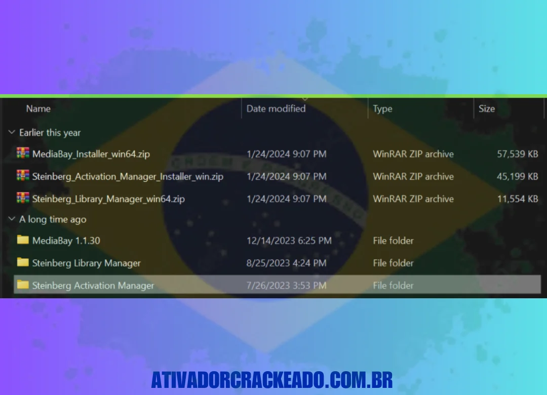 Após o gerenciamento de licenciamento terminar a instalação, iniciamos a instalação do Cubase 13 extraindo