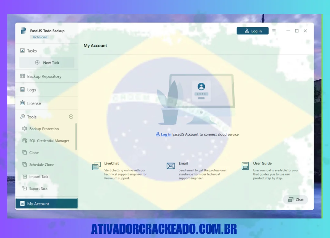 Após reiniciar, você poderá usar o software facilmente e não verá o prompt de ativação.