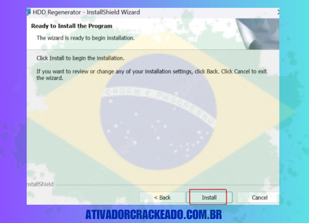 Assim que a configuração abrir, clique em Next, aceite o contrato de licença e clique em Next novamente. Escolha o local onde você quer instalar o software e clique em Next novamente.