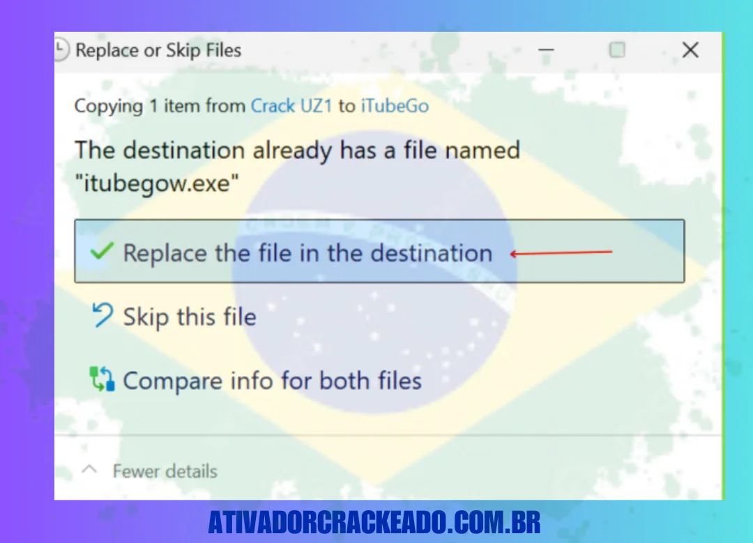 Copie itubegow.exe da pasta Crack e substitua o original em CProgram FilesiTubeGo por ele. Execute o programa depois, e ele será registrado.