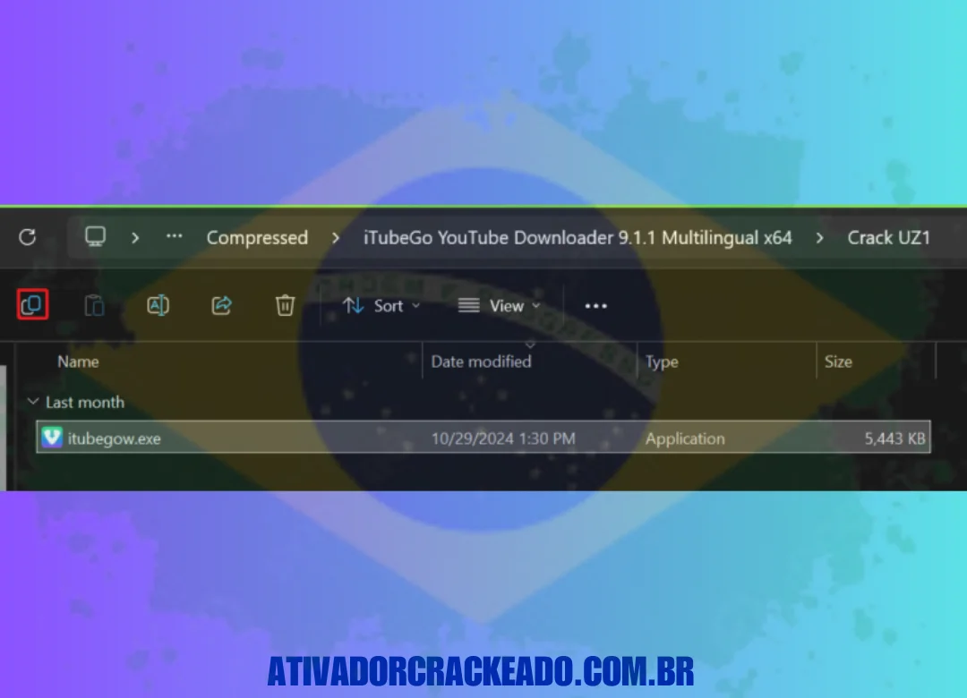 Copie itubegow.exe da pasta Crack e substitua o original em CProgram FilesiTubeGo por ele.