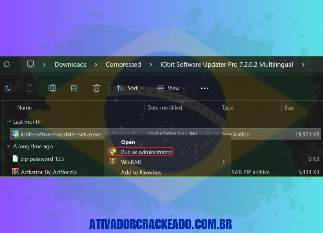 Desative todos os antivírus instalados e baixe o IOBit Software Updater Pro