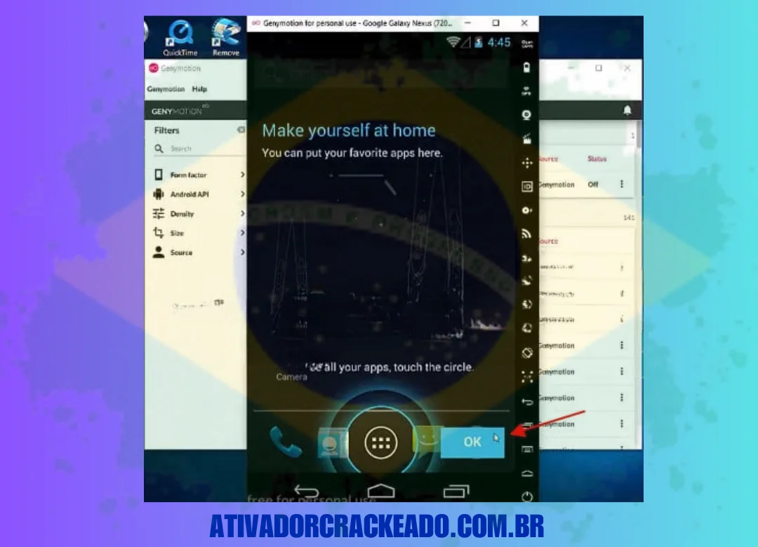 Então você pode usar este software similar ao do seu telefone.