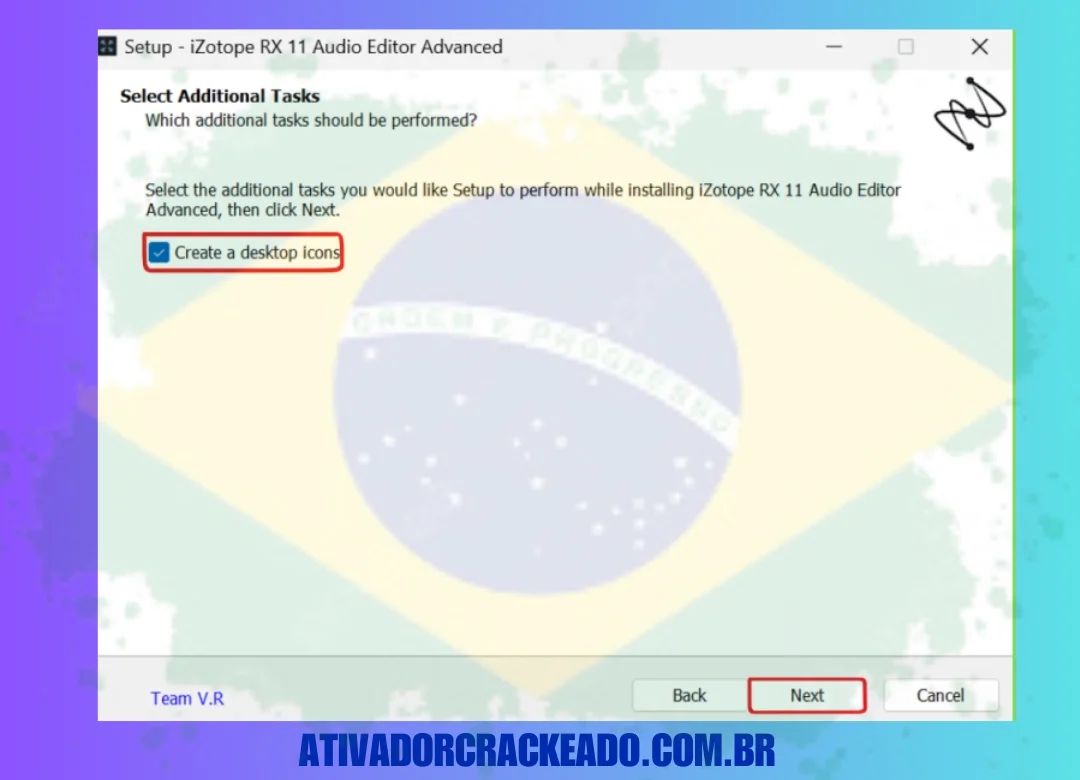 Escolha os componentes que você quer instalar, o local onde você quer instalar (1)