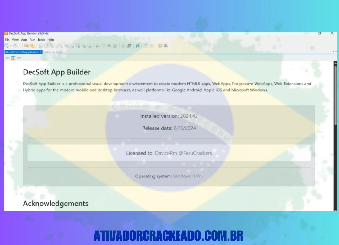 Extraia o arquivo appbuilder64.zip após extrair o arquivo principal que foi baixado. Execute a configuração no modo administrador.