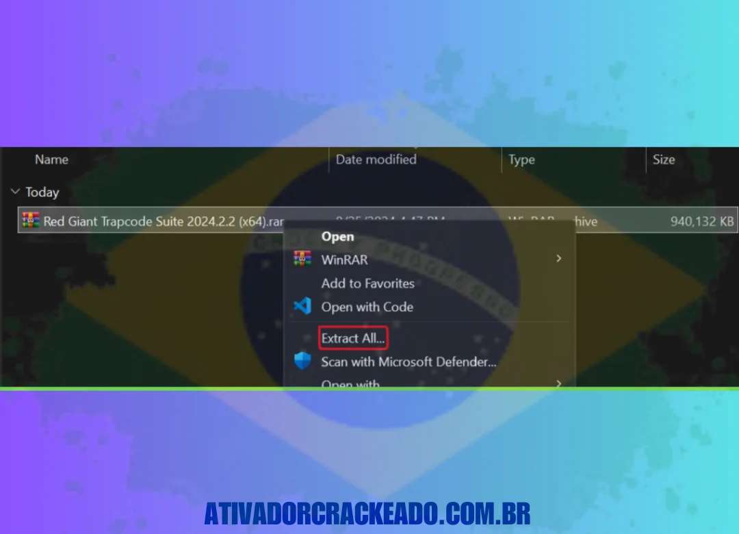 Extraia o arquivo de instalação, execute a instalação como administrador e conclua a instalação.