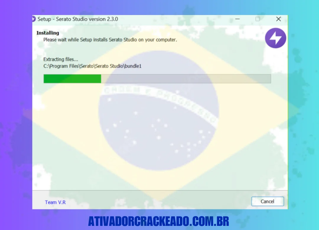 Extraia o arquivo e execute o arquivo de instalação como administrador.