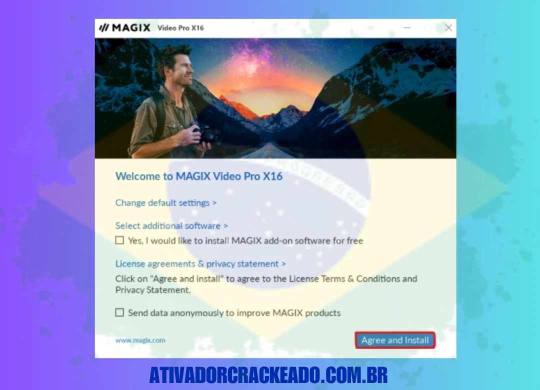 Extraia o download e execute a instalação como administrador. Escolha o idioma no qual você quer instalar o produto e conclua a instalação. 