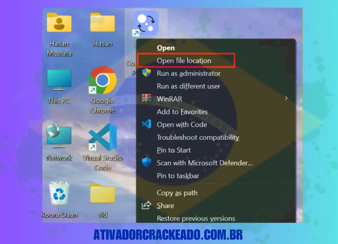 Movavi Video Converter e abra seu local de instalação.